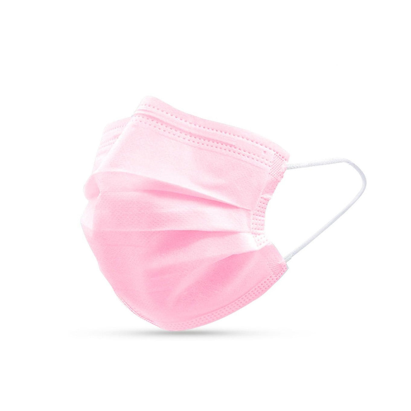 Medical-tasoinen kasvomaski vaaleanpunainen 10kpl - maskikauppa.fi